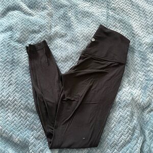 Lululemon Black High-Waisted Ribbed Leggings